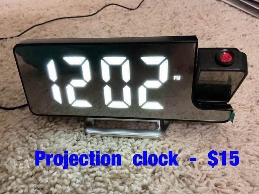 Projection  clock  -  $15