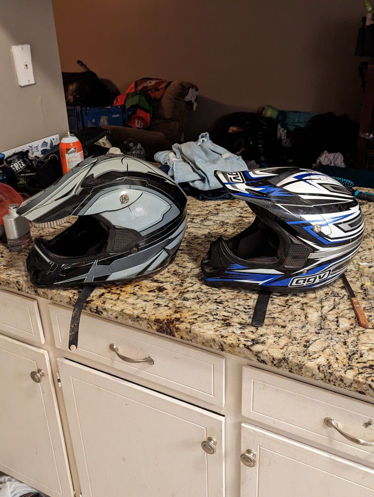 Motocross Helmets Ago  Large And A Small