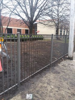 Fence panels.iron, chain link, wood.installed if needed.