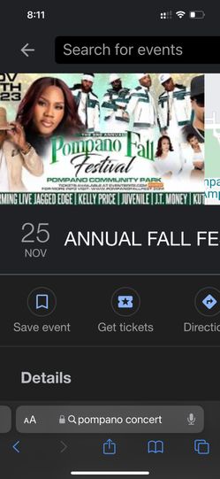 Pompano Concert Tickets