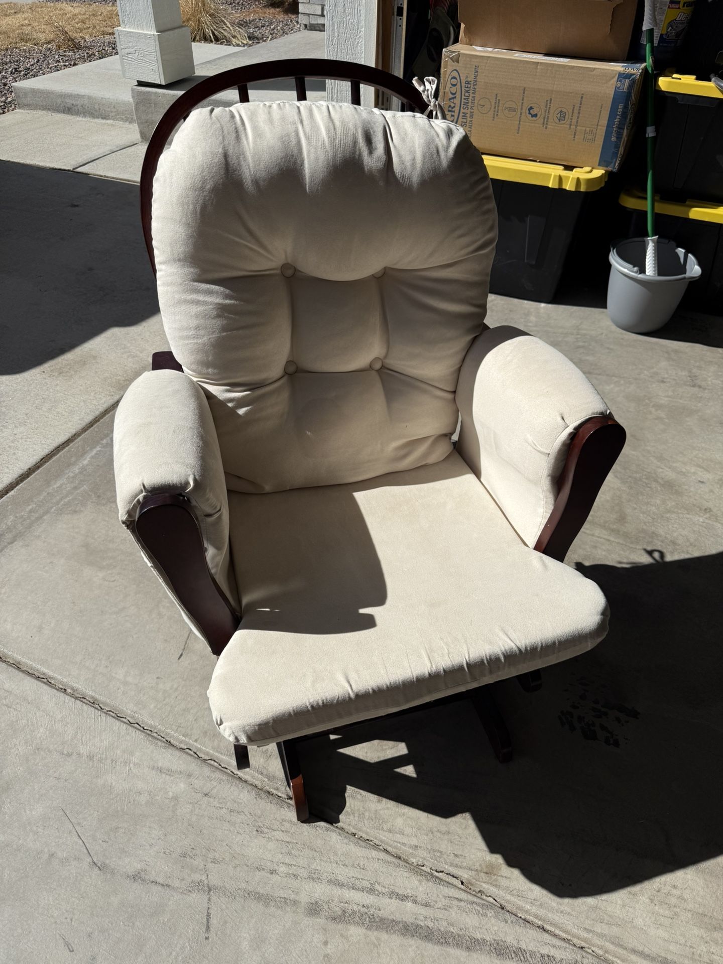 Rocking Chair With Storage On Sides