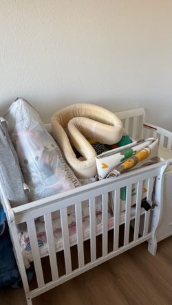 Crib + baby items