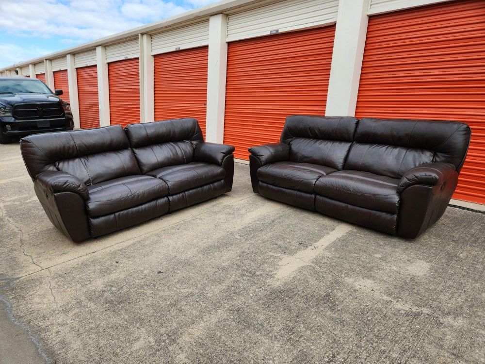 Leather Recliner's (delivery available)