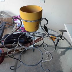 Cast iron plant stand