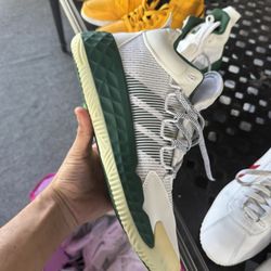 adidas Pro Boost Low "White Dark Green" sneakers