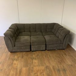 Gray Modular Sectional Couch Sofa *Free Delivery*