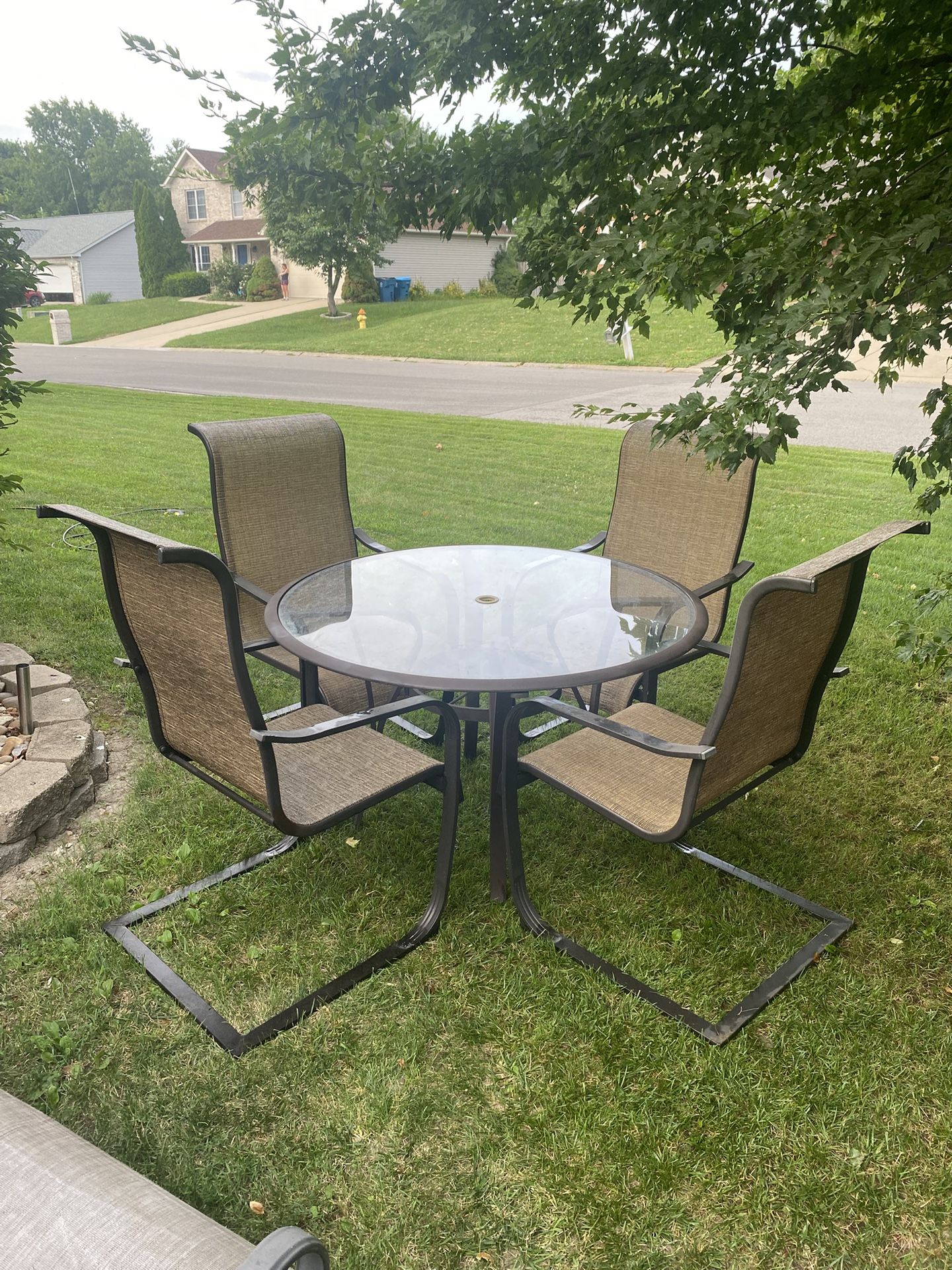 Hampton Bay 4 Seater High Back Patio Set