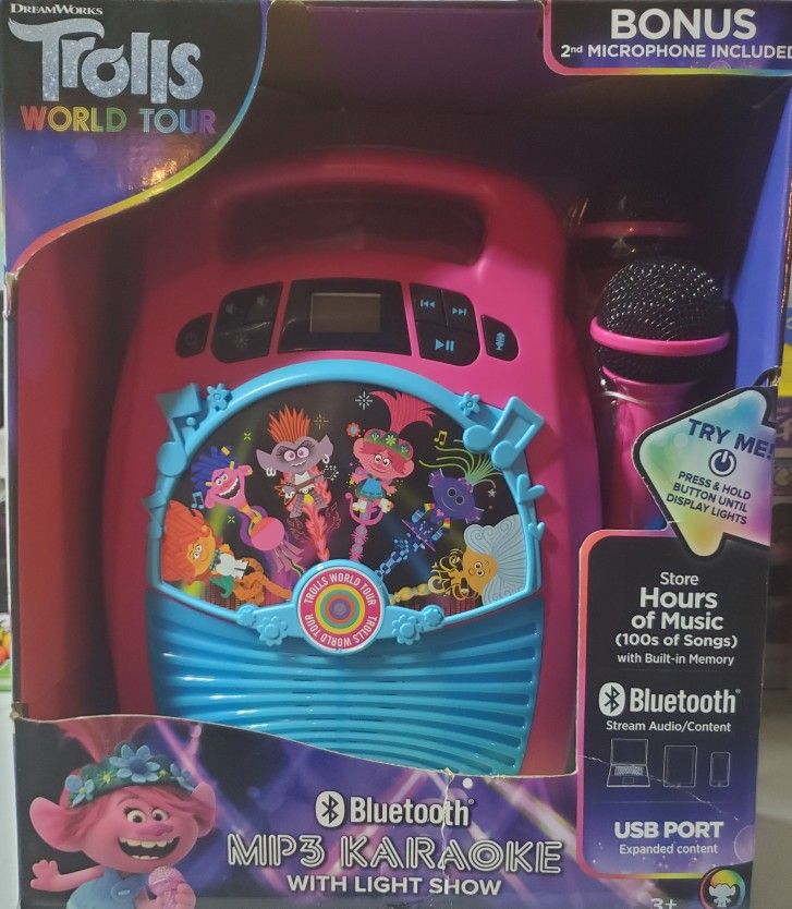 Trolls World Tour Karaoke Machine