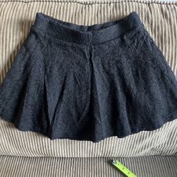 Forever 21 Black Lace Skater Skirt