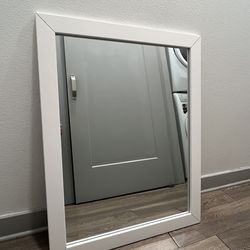 2 White Vanity Mirrors