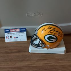 William Henderson Green Bay Packers Signed Mini Helmet 