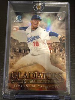 2024 Bowman Chrome - Gladiators of the Diamond Yoshinobu Yamamoto #GOTD-1 (RC)