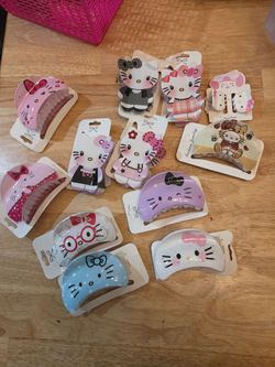 Hello kitty hair clips
