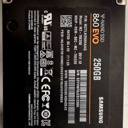 Samsung 860 Evo 250gb SSD Sata Drive