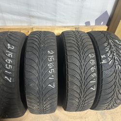4 GOODYEAR ULTRA GRIP WINTER 215/65R17 GREAT TREAD ONLY ASKING $400