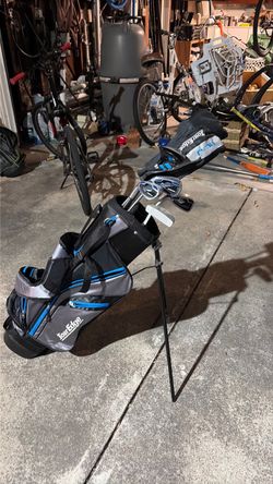 Left handed Tour Edge Golf Stand Bag with Clubs