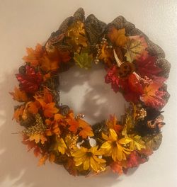 Fall Halloween Decorative Wreath