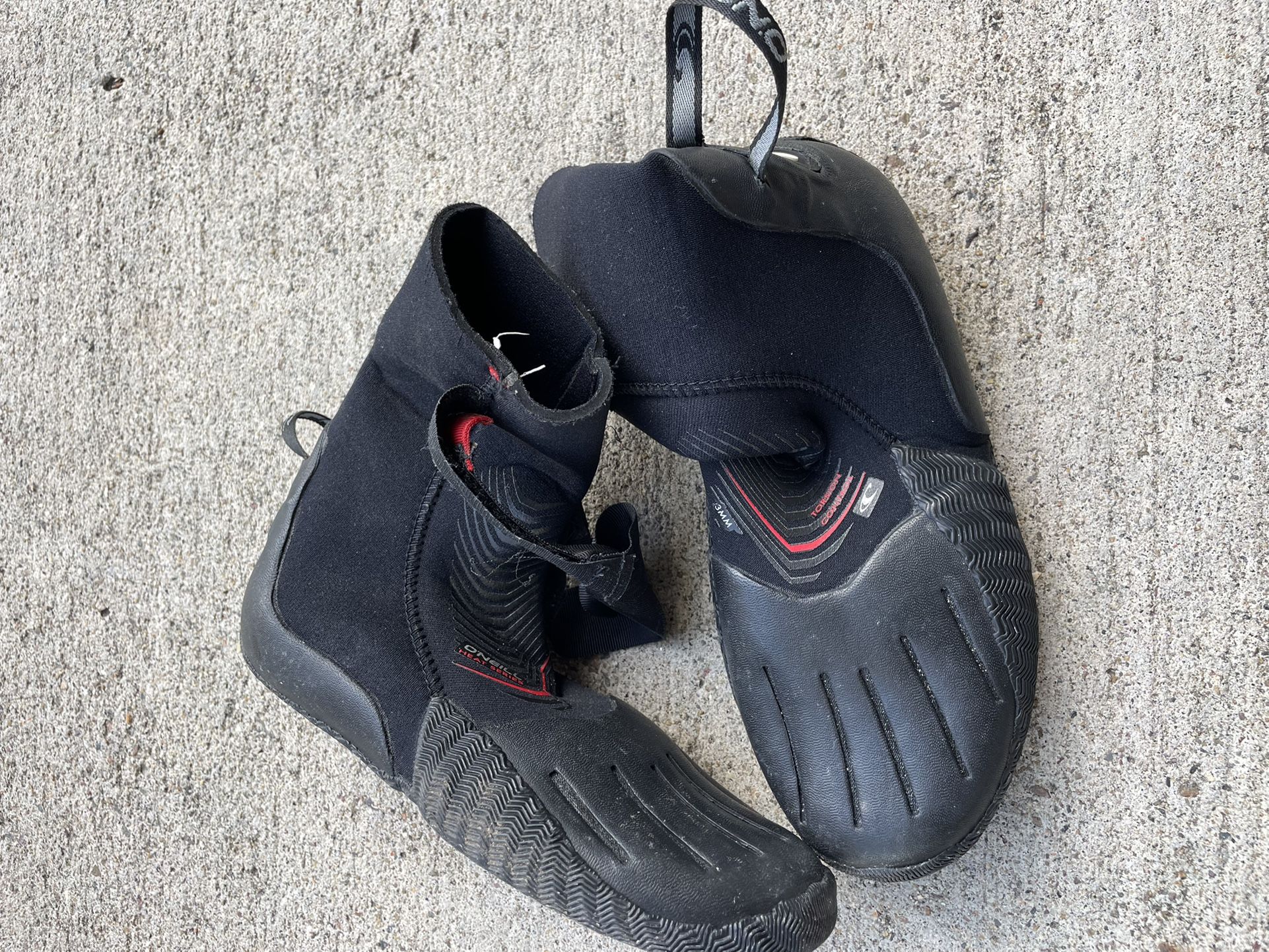 O’Neil Heat Round Toe 3mm Surf Booties Size 6