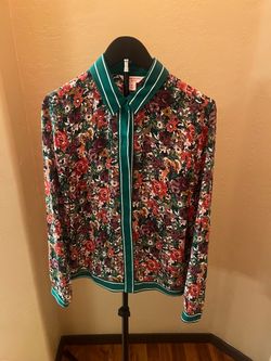Floral Button-Up Long Sleeve Blouse 8