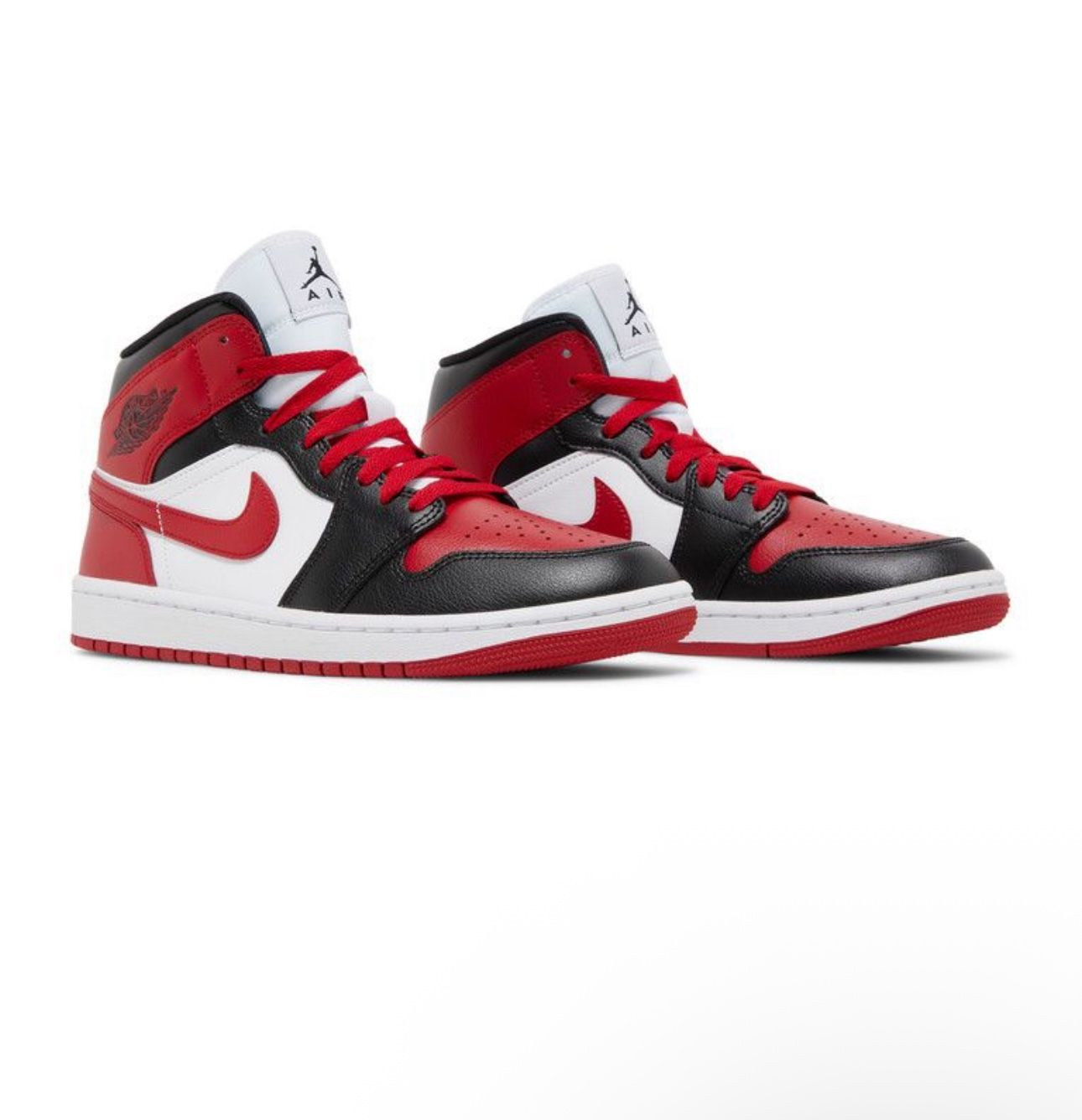 Air Jordan 1 Mid β Red/White/Black Womans 8