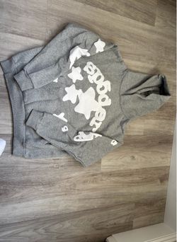 Grey spider hoodie