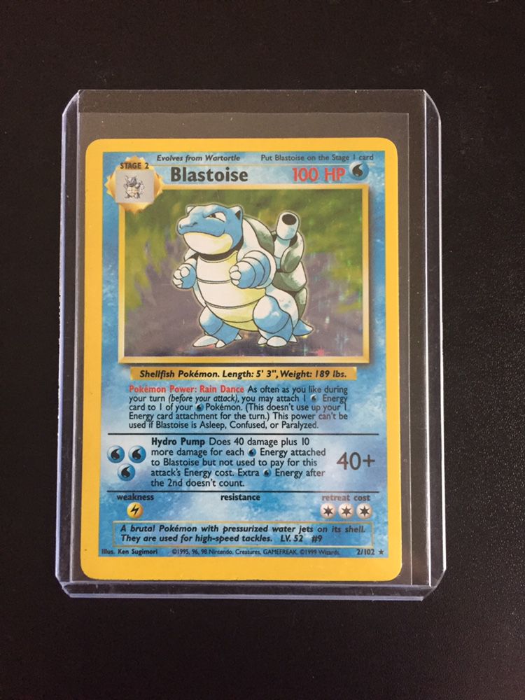 1999 Blastoise Base Set Pokemon Card
