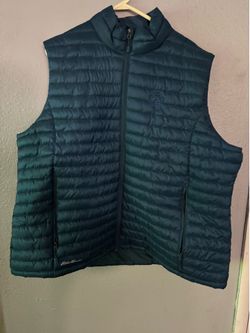 Eddie Bauer Packable Puffer Vest - Men's 4XL - Teal - Big & Tall