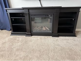 Entertainment Center with Electric Fireplace