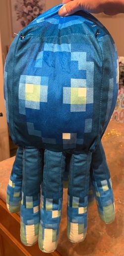 Minecraft Earth Glow Squid 19” pillow