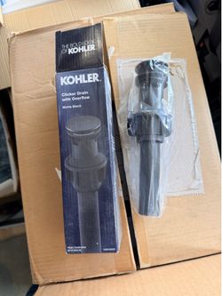 Kohler clicker drain with overflow