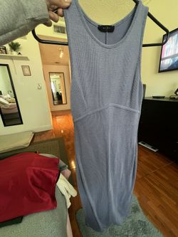 Baby blue long dress