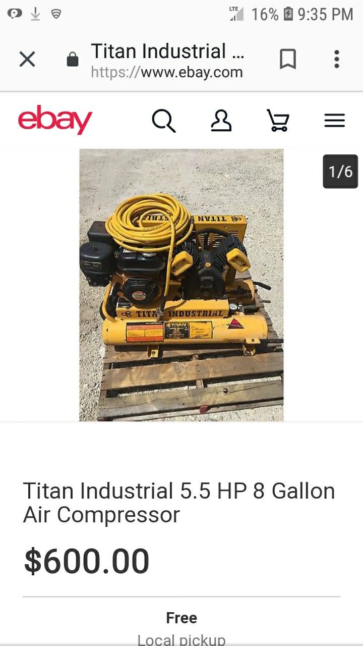 Titan Industrial Air Compressor