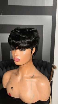 Short quick weave wig