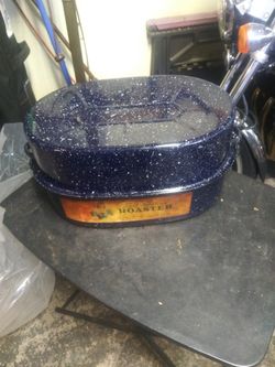 Antique Self-basting Roaster Pot
