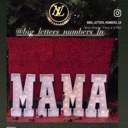 Big Letters And Numbers 10 De Mayo