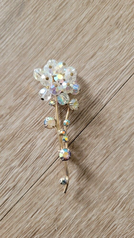 Aurora Borealis Vintage Brooch 