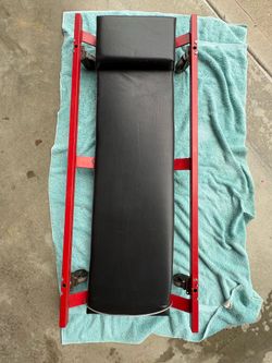 Mechanic Creeper Red steel  Frame, Black Padded Body, Weight Capacity 300Lb