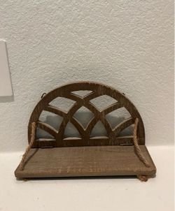 Folding shelf wooden rustic
