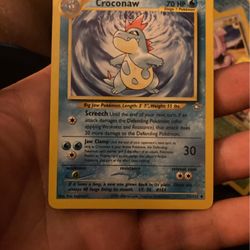 Croconaw Pokémon Card 70 HP