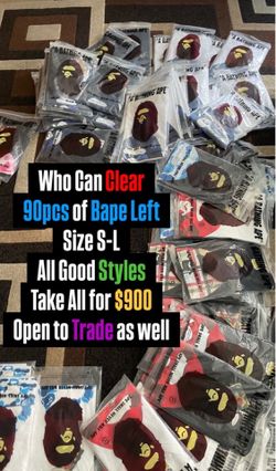 Bape Tees Bulk Deal