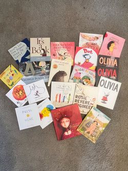 21 Hardcover Children’s Books – Mo Willems, Olivia, Dot, Rosie Revere, Award Winners