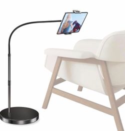 elitehood iPad Stand Floor with 14lb Heavy Duty Base, Adjustable Gooseneck