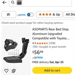 Rear Bed Step Aluminum