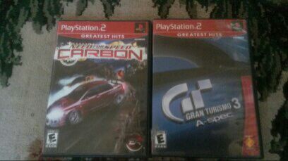 Ps2 gran turismo and need for speed
