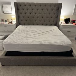 King Size Bed (Frame And Mattress)