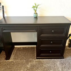 Solid Wood, Espresso Brown Desk
