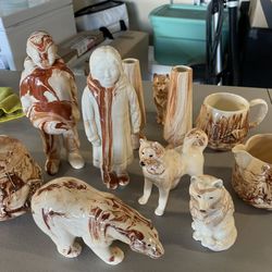 Lot Of 12 Alaska Clay Items