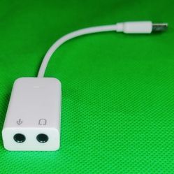 USB 3.5mm Audio Speaker & Microphone Adapter BRAND NEW UNUSED