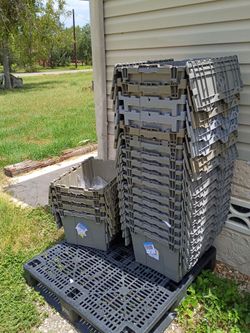 20 STORAGE CONTAINERS WITH FOLDING LIDS