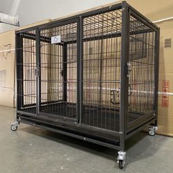 37” Heavy Duty Dog Cage Kennel With Extra Side Door🐶🐕💥✨⚡️🐩🌟